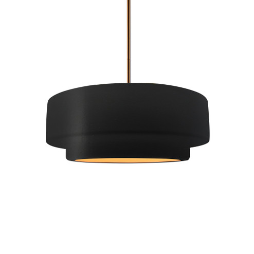Small Tier 1-Light Pendant (254|CER-6540-CBGD-BRSS-RIGID)