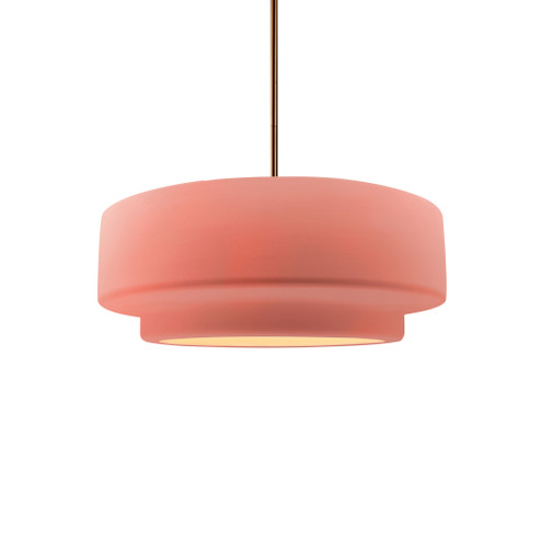 Small Tier 1-Light Pendant (254|CER-6540-BSH-BRSS-RIGID-LED1-700)