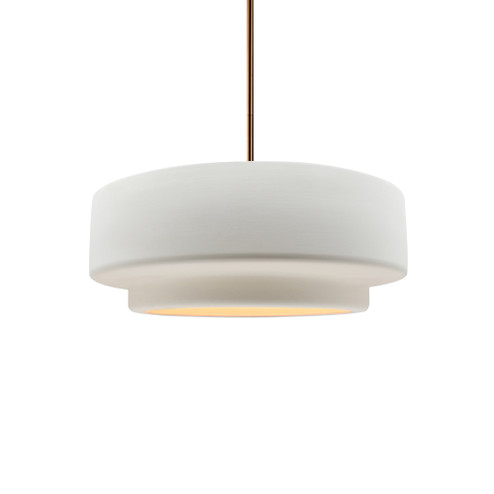 Small Tier 1-Light Pendant (254|CER-6540-BIS-BRSS-RIGID-LED1-700)