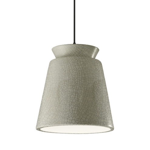 Tall Trapezoid 1-Light Pendant (254|CER-6427-CKC-MBLK-BKCD)