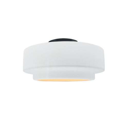 Small Tier Semi-Flush (254|CER-6360-WTWT-MBLK)
