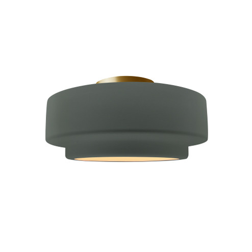 Small Tier Semi-Flush (254|CER-6360-PWGN-BRSS-LED1-700)