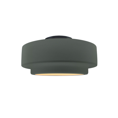 Small Tier Semi-Flush (254|CER-6360-PWGN-MBLK)
