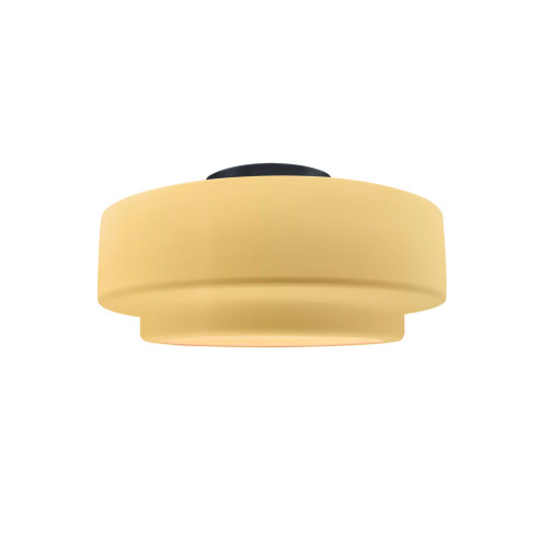 Small Tier Semi-Flush (254|CER-6360-MYLW-MBLK-LED1-700)