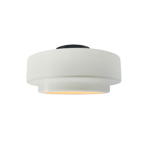 Small Tier Semi-Flush (254|CER-6360-MAT-MBLK-LED1-700)
