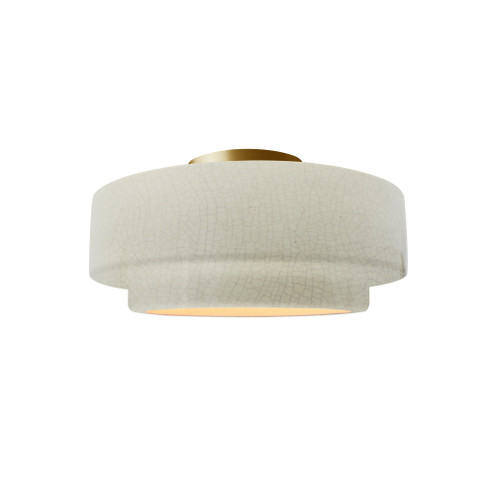 Small Tier Semi-Flush (254|CER-6360-CRK-BRSS-LED1-700)