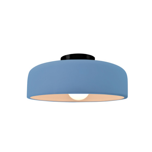 Small Spire Semi-Flush (254|CER-6340-SKBL-MBLK)