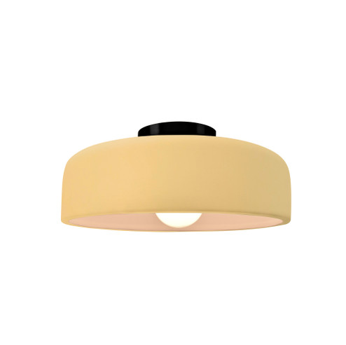 Small Spire Semi-Flush (254|CER-6340-MYLW-MBLK)