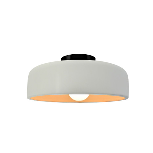 Small Spire Semi-Flush (254|CER-6340-MTGD-MBLK)