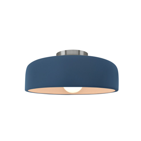 Small Spire Semi-Flush (254|CER-6340-MID-NCKL)
