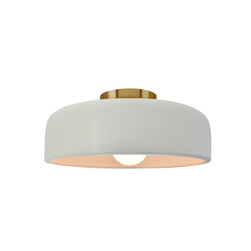 Small Spire Semi-Flush (254|CER-6340-MAT-BRSS-LED1-700)