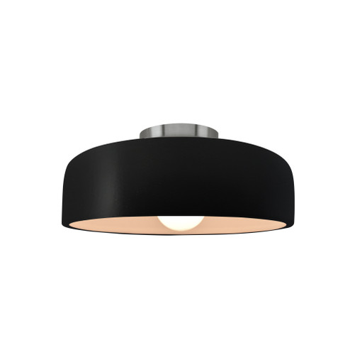 Small Spire Semi-Flush (254|CER-6340-CRB-NCKL)