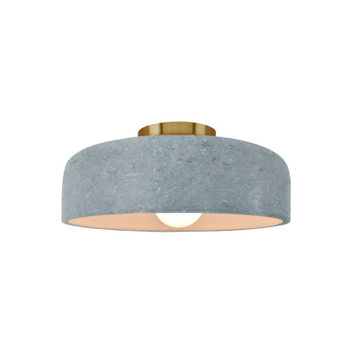 Small Spire Semi-Flush (254|CER-6340-CONC-BRSS)