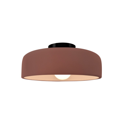 Small Spire Semi-Flush (254|CER-6340-CLAY-MBLK)