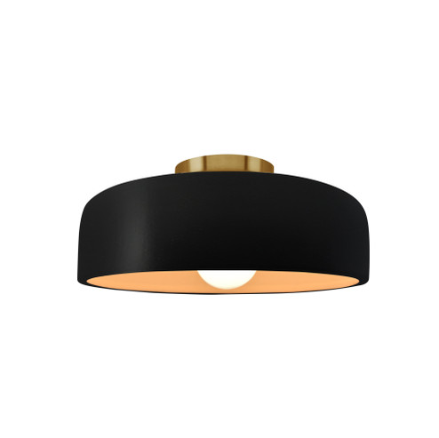 Small Spire Semi-Flush (254|CER-6340-CBGD-BRSS)