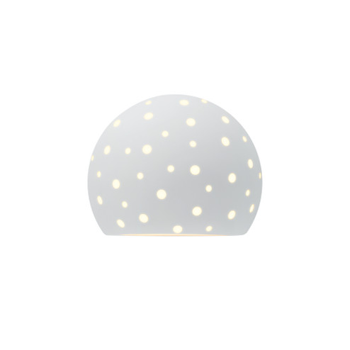 Perforated Globe ADA Wall Sconce (254|CER-5797-WHT)