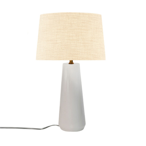 Tower Portable w/ Fabric Shade (254|CER-2585-MAT-CREM)