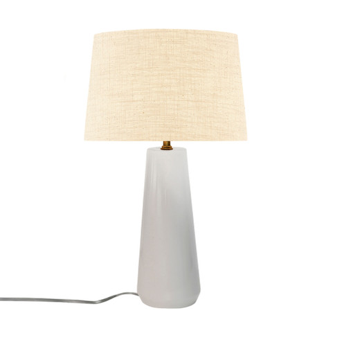 Tower Portable w/ Fabric Shade (254|CER-2585-MAT-CREM)
