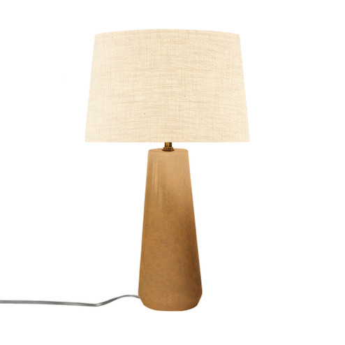 Tower Portable w/ Fabric Shade (254|CER-2585-ANTG-CREM)