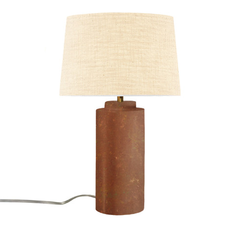 Spire Portable w/ Fabric Shade (254|CER-2575-PATR-CREM)