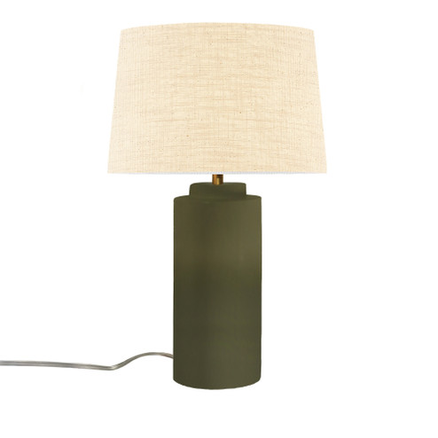 Spire Portable w/ Fabric Shade (254|CER-2575-MGRN-CREM)