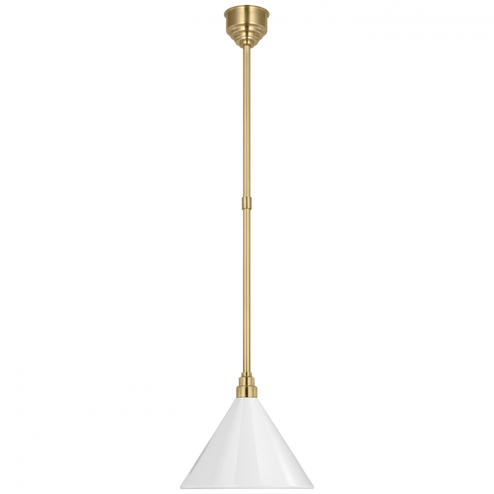 Academy 12.5'' Conical Savannah Pendant (279|TOB 5819HAB-WHT)