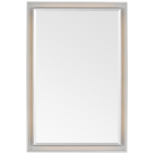 Tricia 24'' Illuminated Rectangular Mirror (279|TOB 2965WHT/PN)