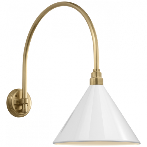 Academy 19.5'' Arched Mack Barn Light (279|TOB 2815HAB/S11-WHT)