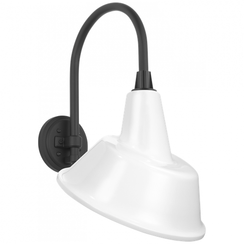 Academy 11'' Arched Mack Barn Light (279|TOB 2814MBK/S3-WHT)