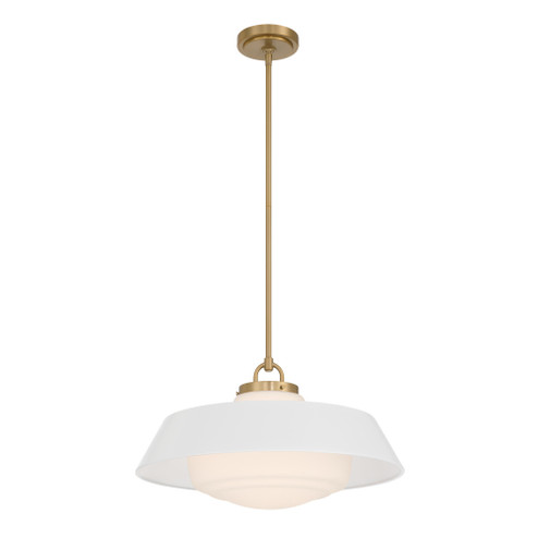Xander 20'' Vibrant Gold + White Pendant (205|XAN-8009-VG-WH)
