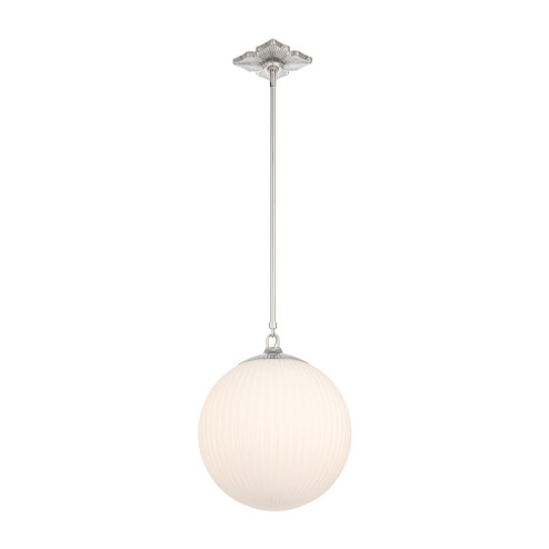 Orly 14'' Polished Nickel Pendant (205|ORY-1007-PN-WH)