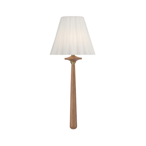 Jules 7.5'' LED Aged Brass + Wood Sconce (205|JLS-2901-AG-WD)