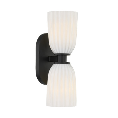 Baldwin 2-Light Wall Wall Sconce in Matte Black (128|9-1245-2-BK)