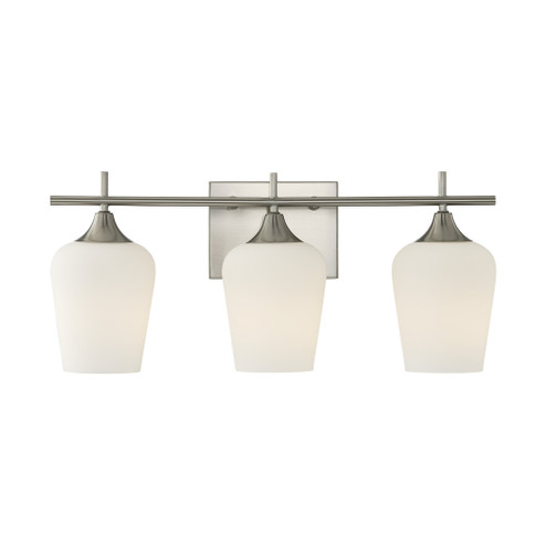 Octave 3-Light Bathroom Vanity Light in Satin Nickel (128|8-6030-3-SN)