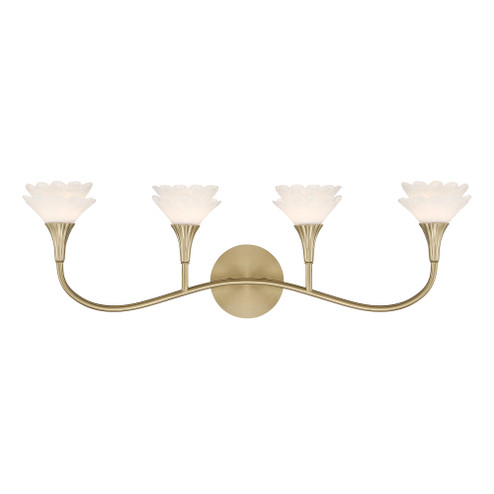 Florena 4-Light Bathroom Vanity Light in Noble Brass by Breegan Jane (128|8-5081-4-127)