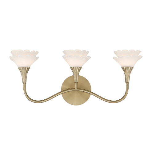 Florena 3-Light Bathroom Vanity Light in Noble Brass by Breegan Jane (128|8-5081-3-127)
