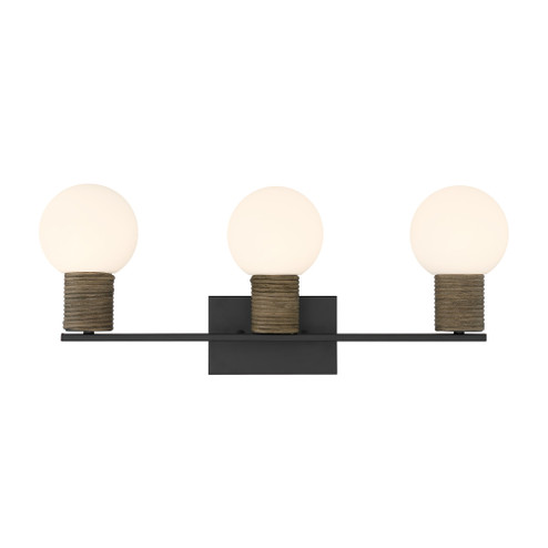 Jarrell 3-Light Bathroom Vanity Light in Matte Black (128|8-4081-3-BK)