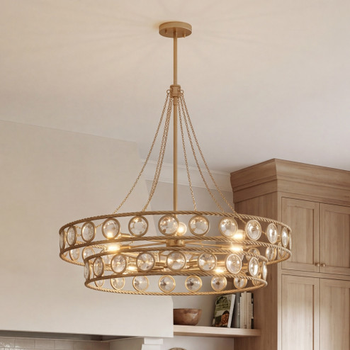 Cologne 12-Light Pendant in Opulent Gold (128|7-9381-12-338)
