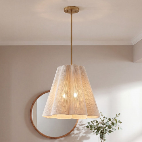 Rosa 4-Light Pendant in Noble Brass (128|7-6083-4-127)