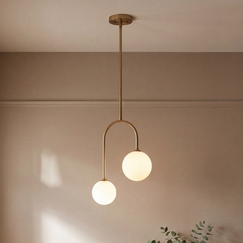 Chester 2-Light Pendant in Noble Brass (128|7-5981-2-127)
