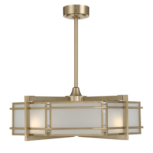 Canterbury 4-Light Fan D'Lier in Noble Brass (128|30-FD-495-127)