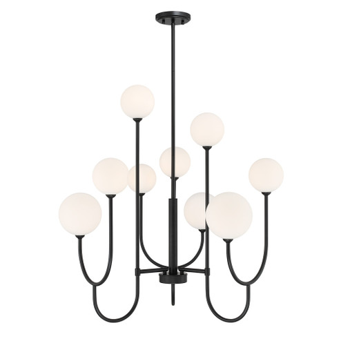 Chester 9-Light Chandelier in Matte Black (128|1-5980-9-89)