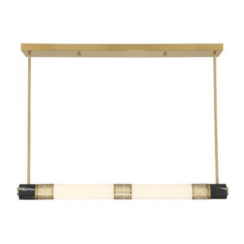 Farrell 1-Light Linear Chandelier in Warm Brass by Dann Foley (128|1-2917-1-322)