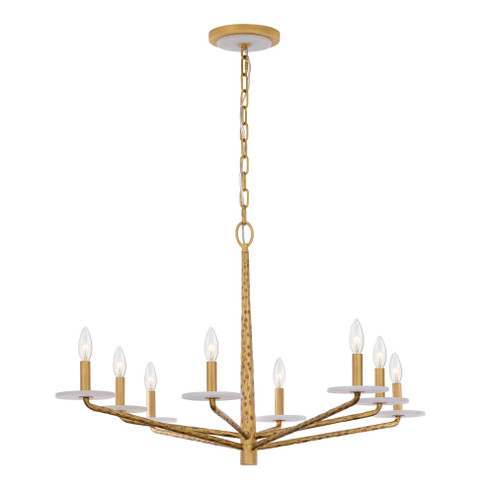 Judi 8-Light Chandelier in Distressed Gold by Breegan Jane (128|1-1965-8-60)