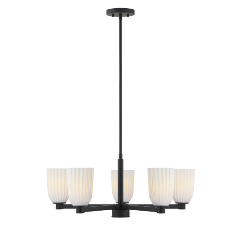Baldwin 5-Light Chandelier in Matte Black (128|1-1246-5-89)