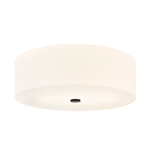 Classic 24'' 5-Light Acrylic Flush-Mount (254|ACR-9732-OPAL-MBLK)