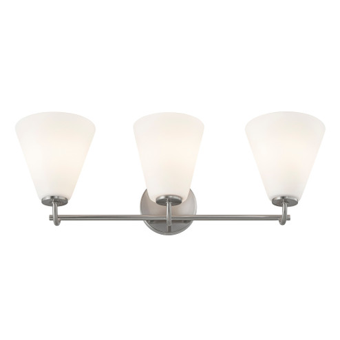 Pavia 3-Light Bath Bar (254|FSN-8363-OPAL-NCKL)