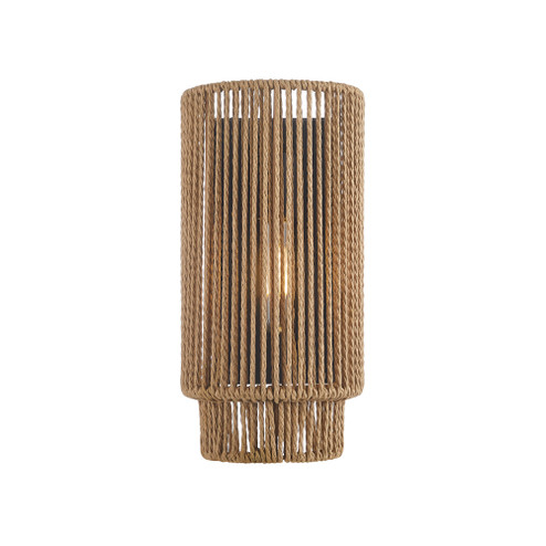 Milos ADA 1-Light Naural Rope Wall Sconce (254|ECO-8303-MBLK)