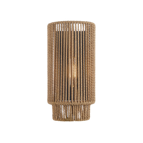 Milos ADA 1-Light Naural Rope Wall Sconce (254|ECO-8303-MBLK)