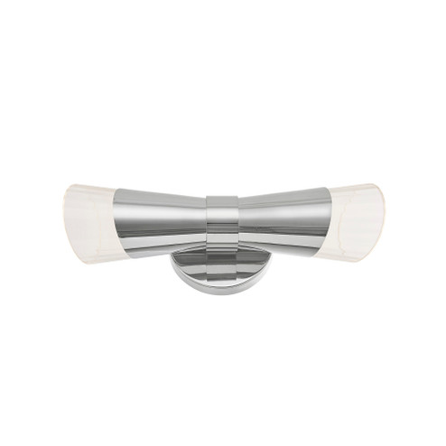 Lugano LED ADA 2-Light Up & Downlight Tapered Wall Sconce (254|FSN-8002-CLFT-CROM)